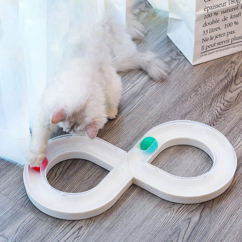 Interactive Cat Toy Set – Turntable and Tunnel for Indoor Exercise