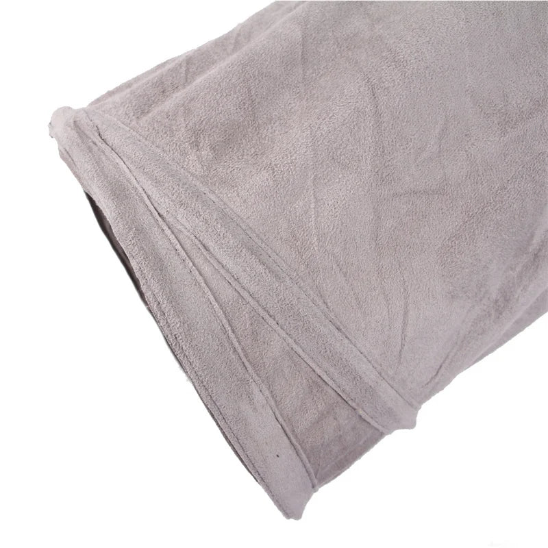 Collapsible S-Shape Cat Tunnel – Grey Suede Crinkle Toy for Indoor Pets