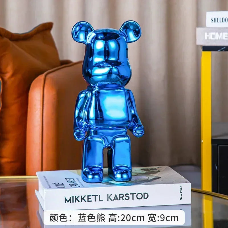 Ceramic Bear Figurine – Aesthetic Luxury Sculpture for Modern Home Decor