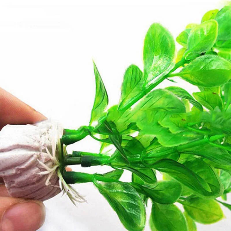 Artificial Water Grass – Plastic Aquarium Plant Ornament for Fish Tank Decor