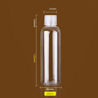 Clear PET Flip Lid Bottles – Travel Size Cosmetic Containers for Liquid Samples