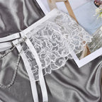 Lace Bra and Panty Set – Transparent Ruffle Lingerie for Sexy Boudoir Outfit