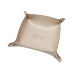 Folding Leather Storage Tray – Nordic Desktop Organizer for Jewelry and Keys