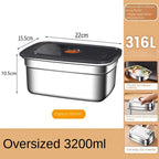 316 Stainless Steel Bento Box – Leak-Proof Food Container for Camping Lunch