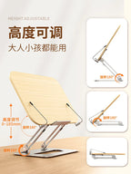 Aluminum Foldable Reading Stand – Adjustable Holder for Laptops and Books