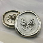 Metal Butterfly Buttons – 18mm and 23mm Enamel Sewing Fasteners for Jackets