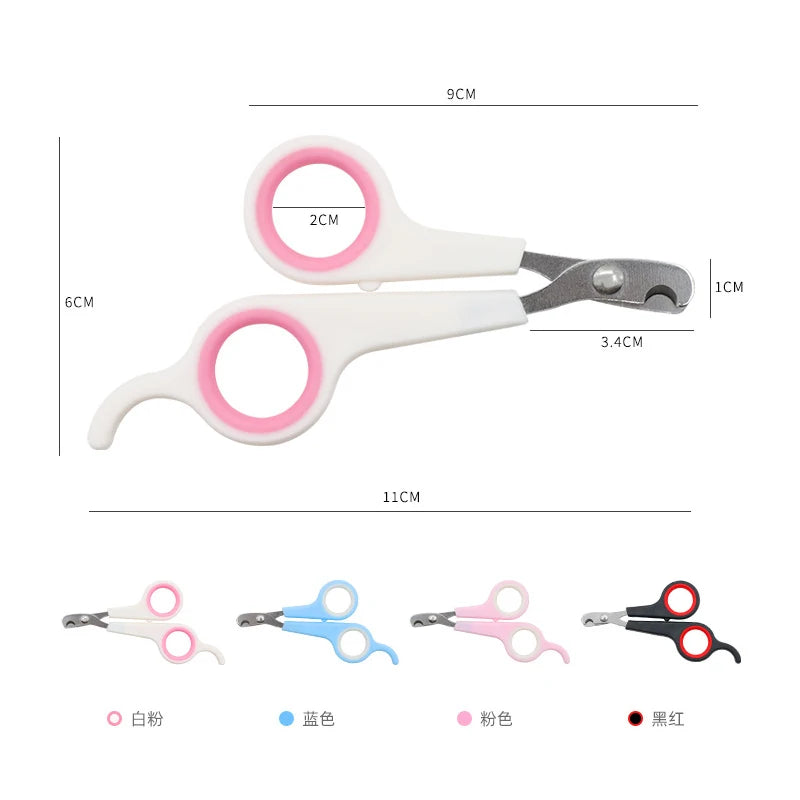 Stainless Steel Pet Nail Clippers – Professional Grooming Tool for Dogs and Cats