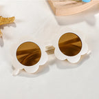 Cute Sunflower Kids Sunglasses – UV400 Round Eyewear for Toddlers and Children
