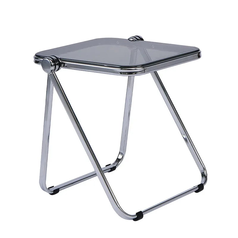 Transparent Acrylic Folding Side Table – Modern Coffee Table for Living Room
