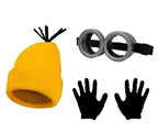Minion Costume Set with Goggles and Hat – Adult Cosplay Outfit for Party