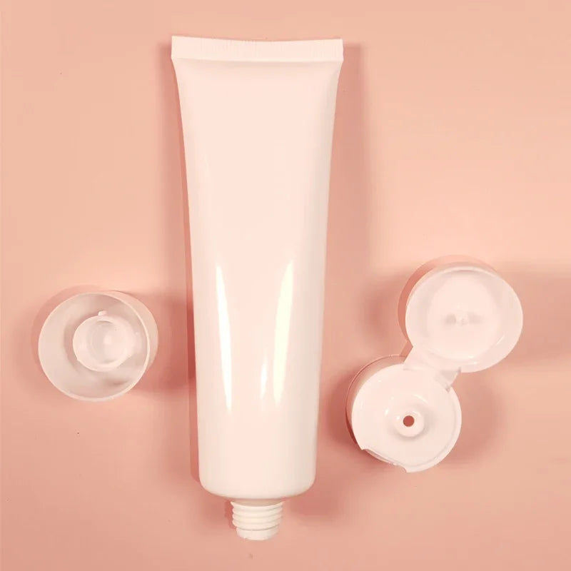 Empty Plastic Cosmetic Squeeze Tubes – Travel Size Refillable Containers for Toiletries