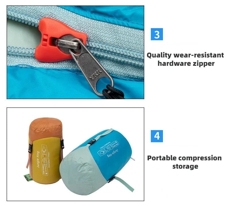 Ultralight Mummy Sleeping Bag – Duck Down for Outdoor Camping and Trekking