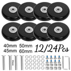 Luggage Replacement Wheels – Silent Repair Kit for Travel Suitcase