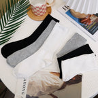 Knitted Mid-Tube Socks – Soft Vintage Cotton for Sports and Leisure