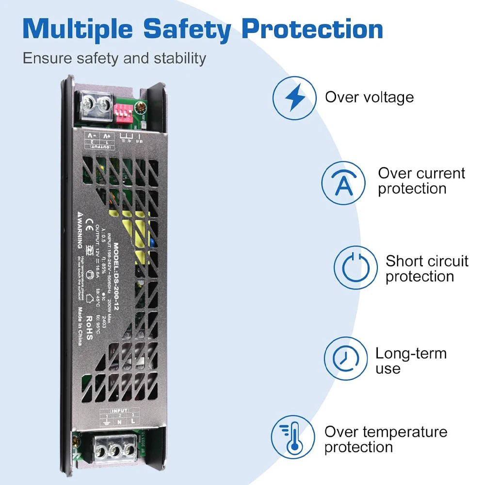 Dimmable LED Power Supply – Universal Transformer for Lighting Installations