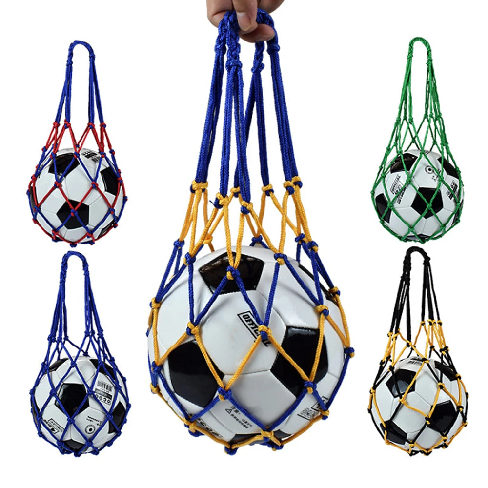 Nylon Mesh Sports Carry Bag – Ball Storage Net for Youth Basketball Soccer