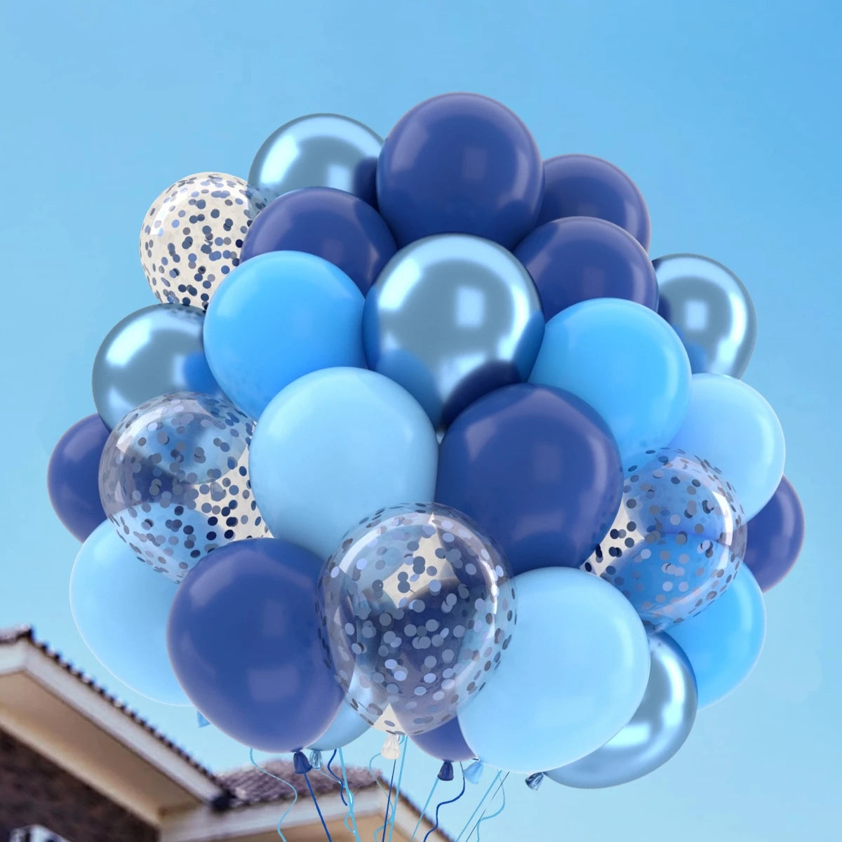 Metallic Pearl and Confetti Balloons – Decorative Latex Set for Party Events