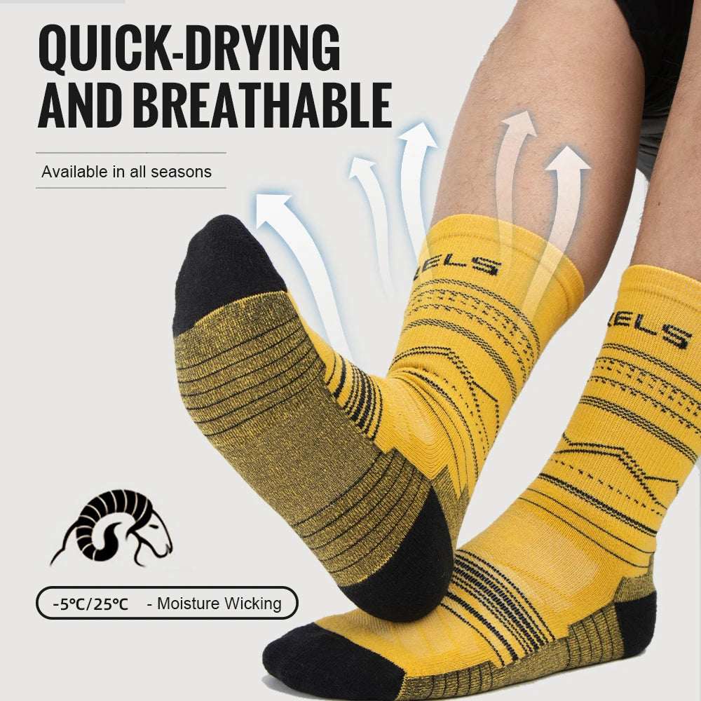 Merino Wool Hiking Socks – Lightweight Mid-Calf Performance for Outdoor Sports