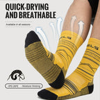 Merino Wool Hiking Socks – Lightweight Mid-Calf Performance for Outdoor Sports