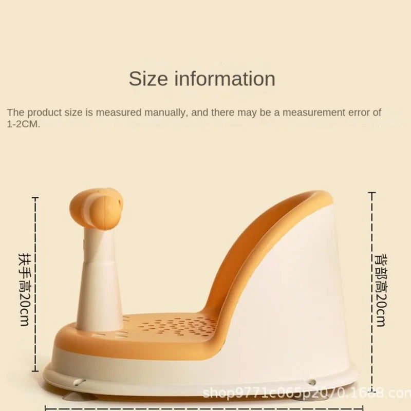 Portable Baby Shower Seat – Non-Slip Support Stand for Newborn Bathing