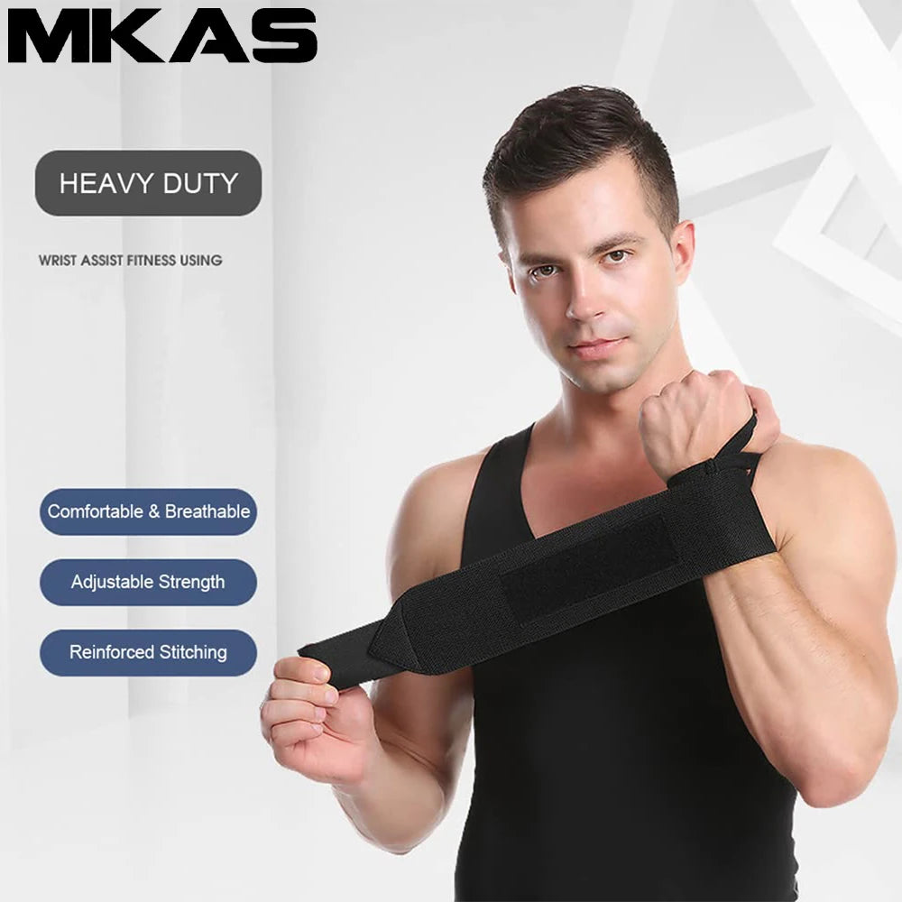 Fitness Wrist Wraps – Padded Support for Weight Lifting and Gym Training
