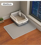 Large Waterproof EVA Cat Litter Mat – Double Layer Tray for Pet Hygiene