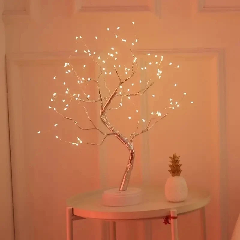 108 LED Bonsai Tree Light – Colorful USB Battery Decor for Home Bedroom Christmas