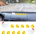 Mini Chicken Car Ornament – Cute Dashboard Charm for Auto Interior Decor