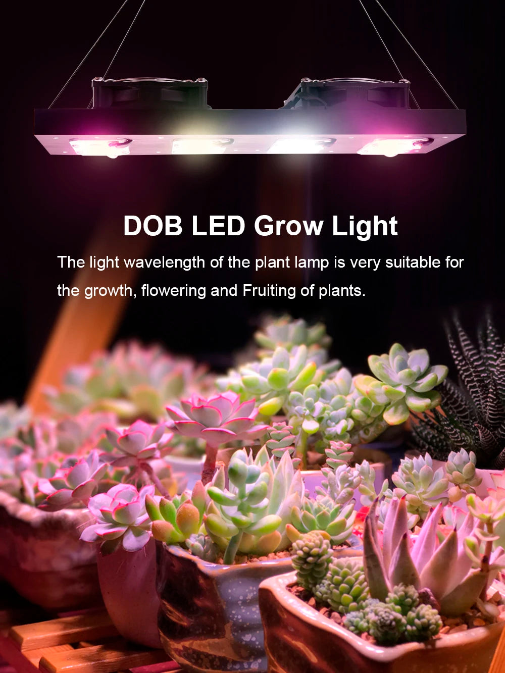 Full Spectrum LED Grow Light – Hydroponic Lamp for Indoor Plant Cultivation