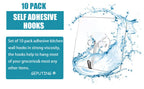 Self-Adhesive Wall Hooks – Waterproof and Oilproof for Kitchen Bathroom