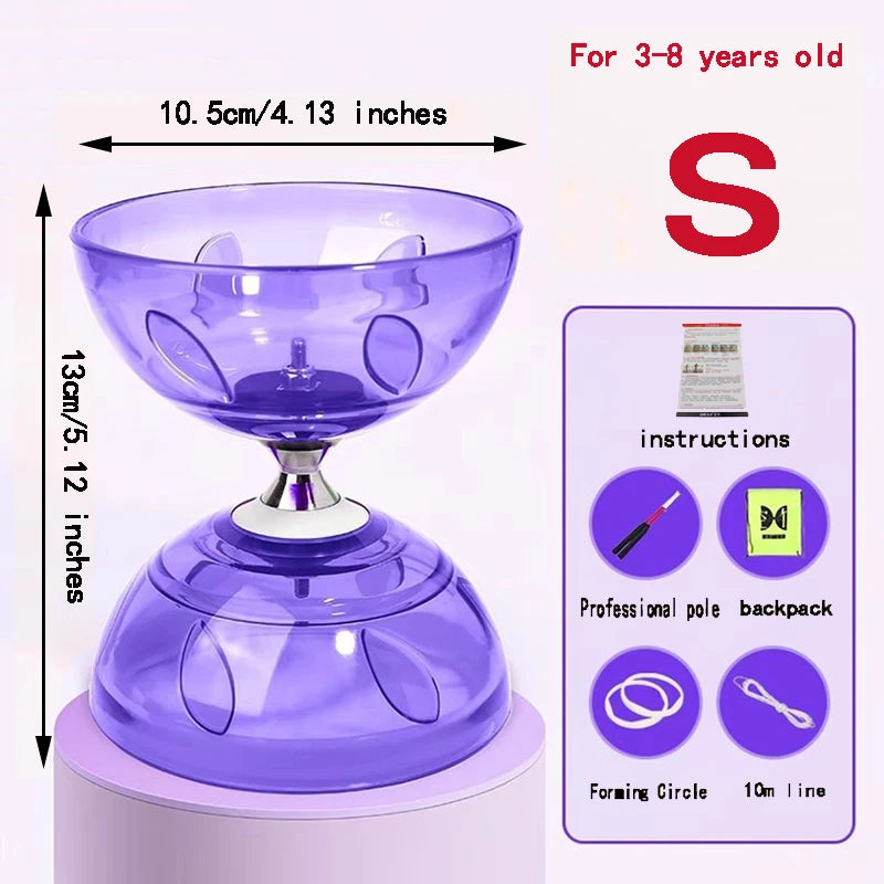 Portable Chinese Yoyo Diabolo – Agility Exercise Gear for Kids and Adults
