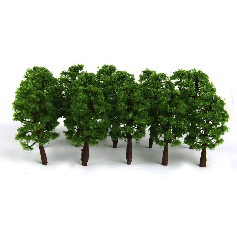 7cm Model Train Trees – Miniature Scenery for Architectural Dioramas
