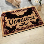 Bat Pattern Floor Mat – Non-Slip Gothic Carpet for Halloween Home Decor