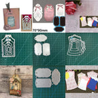 Metal Tag Cutting Dies – Layering Label Stencils for Scrapbooking Crafts
