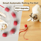 Interactive Rolling Cat Ball – Rechargeable Smart Toy for Pet Exercise