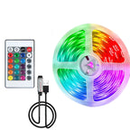 USB RGB LED Strip Light – Color Changing Remote for Holiday Decoration