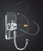 Transparent Adhesive Hooks – Heavy Duty Acrylic for Kitchen and Bathroom Wall