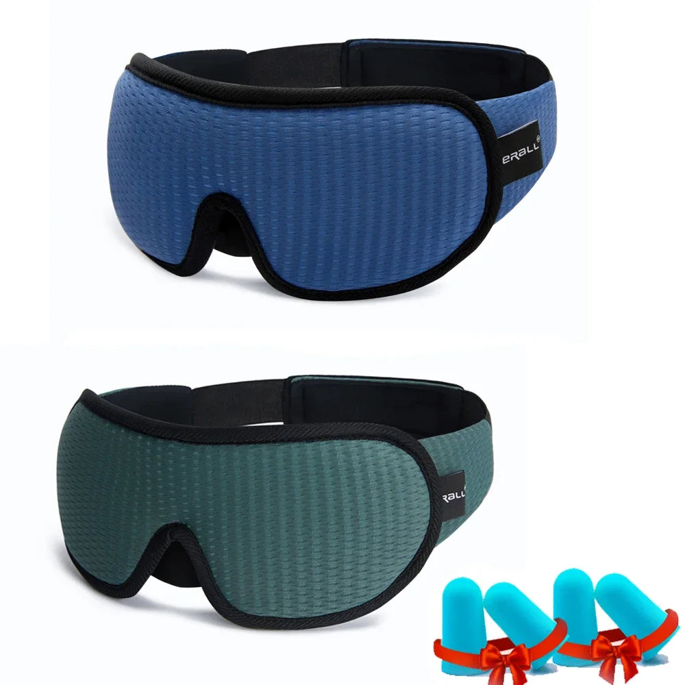 Soft 3D Contoured Eye Mask – Breathable Light Blocking for Travel Sleeping