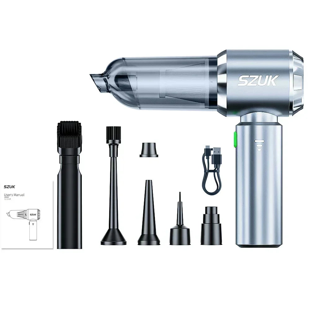 Portable Cordless Handheld Vacuum – High-Power Suction for Car and Home