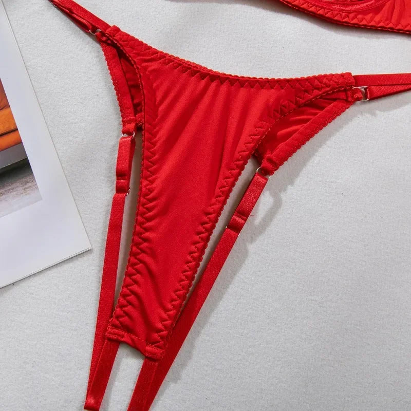 Tassel Lingerie Set – Cut Out Two Piece Set for Sexy Women's Underwear