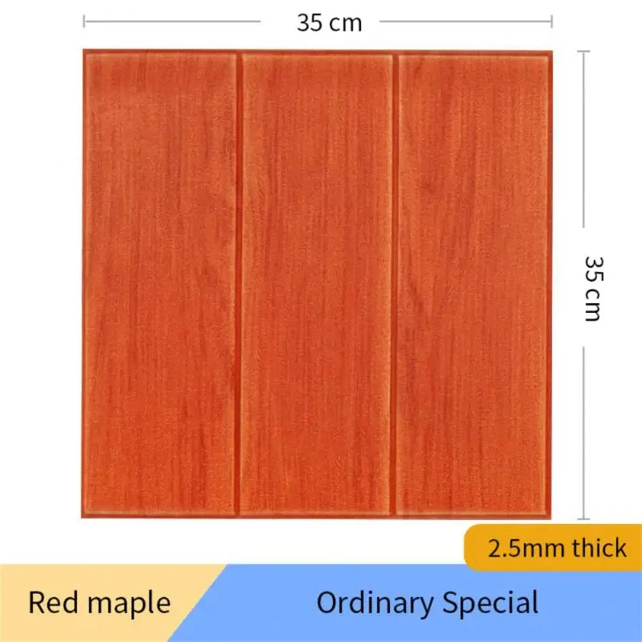 3D Wood Grain Foam Wall Tiles – Self-Adhesive Wallpaper for Home Decor