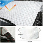 Universal Windshield Sunshade – 150x70cm Snow and Ice Cover for Winter Summer