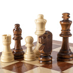 Staunton Wooden Chess Pieces – 8cm King Standard Set for Tournament Play