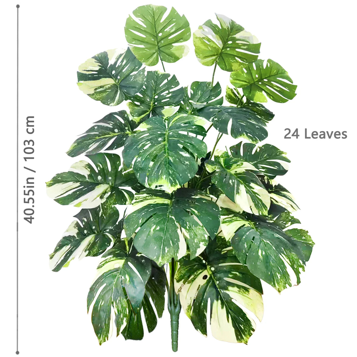 Artificial Monstera Plant – 104cm Plastic Palm Tree for Home Office Decor
