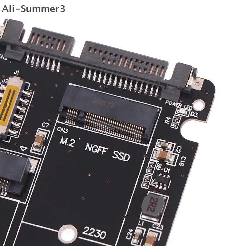 M.2 NGFF and mSATA SSD to SATA Adapter Board for Disk Conversion