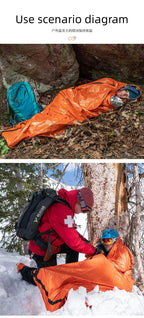 Emergency Survival Sleeping Bag – Thermal Waterproof PE for Outdoor Hiking