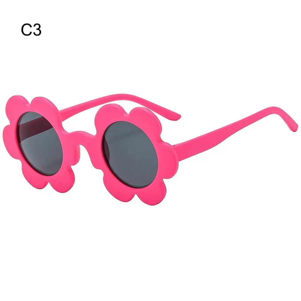 Retro Sunflower Round Sunglasses – Floral Festival Shades for Women