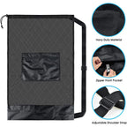 Extra Large Mesh Sports Ball Bag – Zipper Pocket Carrier for Gym and Training
