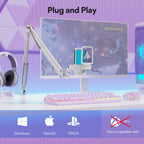 USB Condenser Gaming Microphone – RGB Noise Canceling Mic for PC Streaming