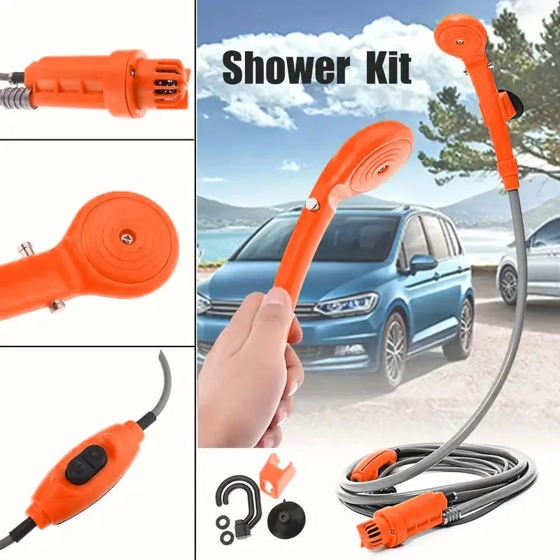 Portable Electric Car Shower – 12V Outdoor Shower for Camping